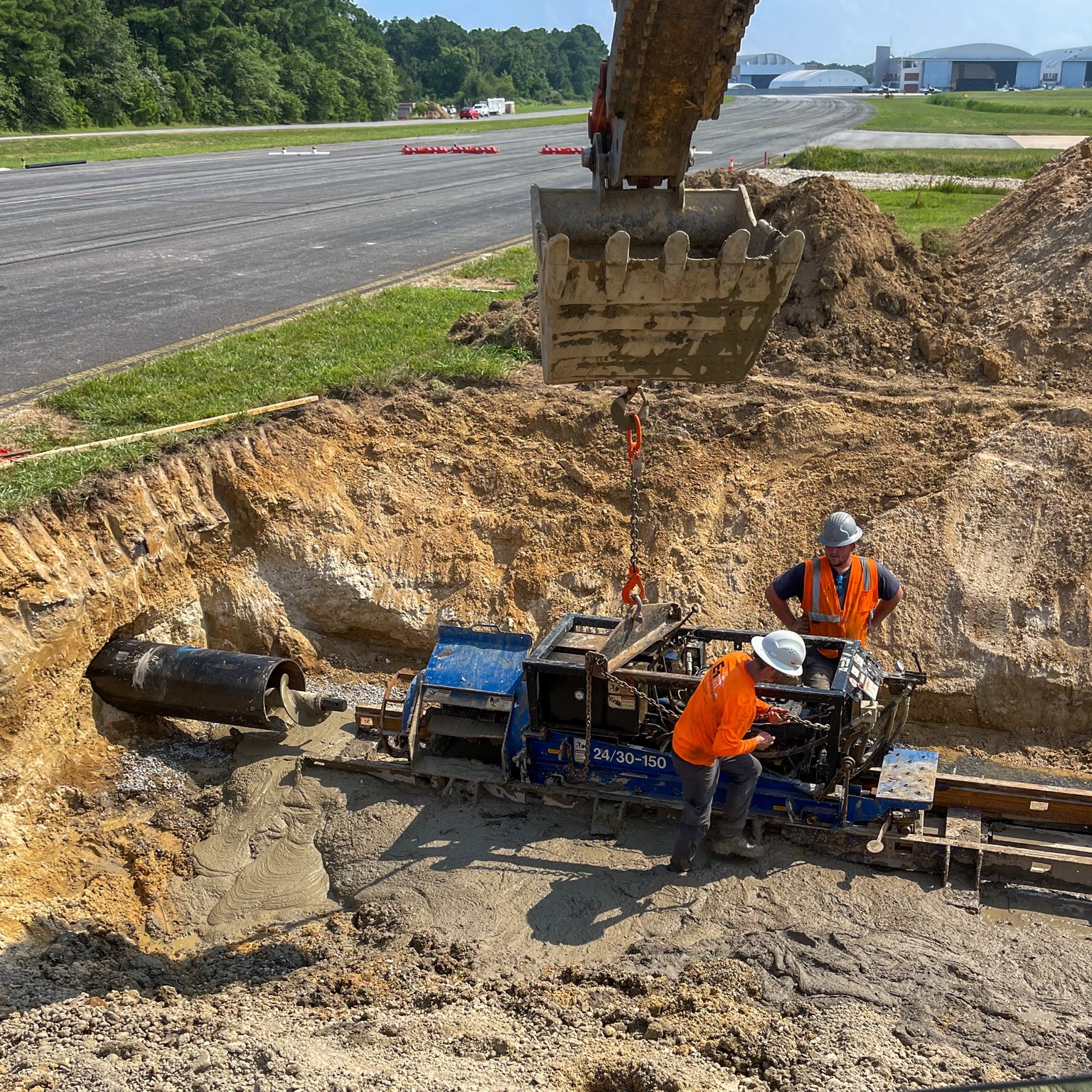 Pax River Naval Air Station auger boring work